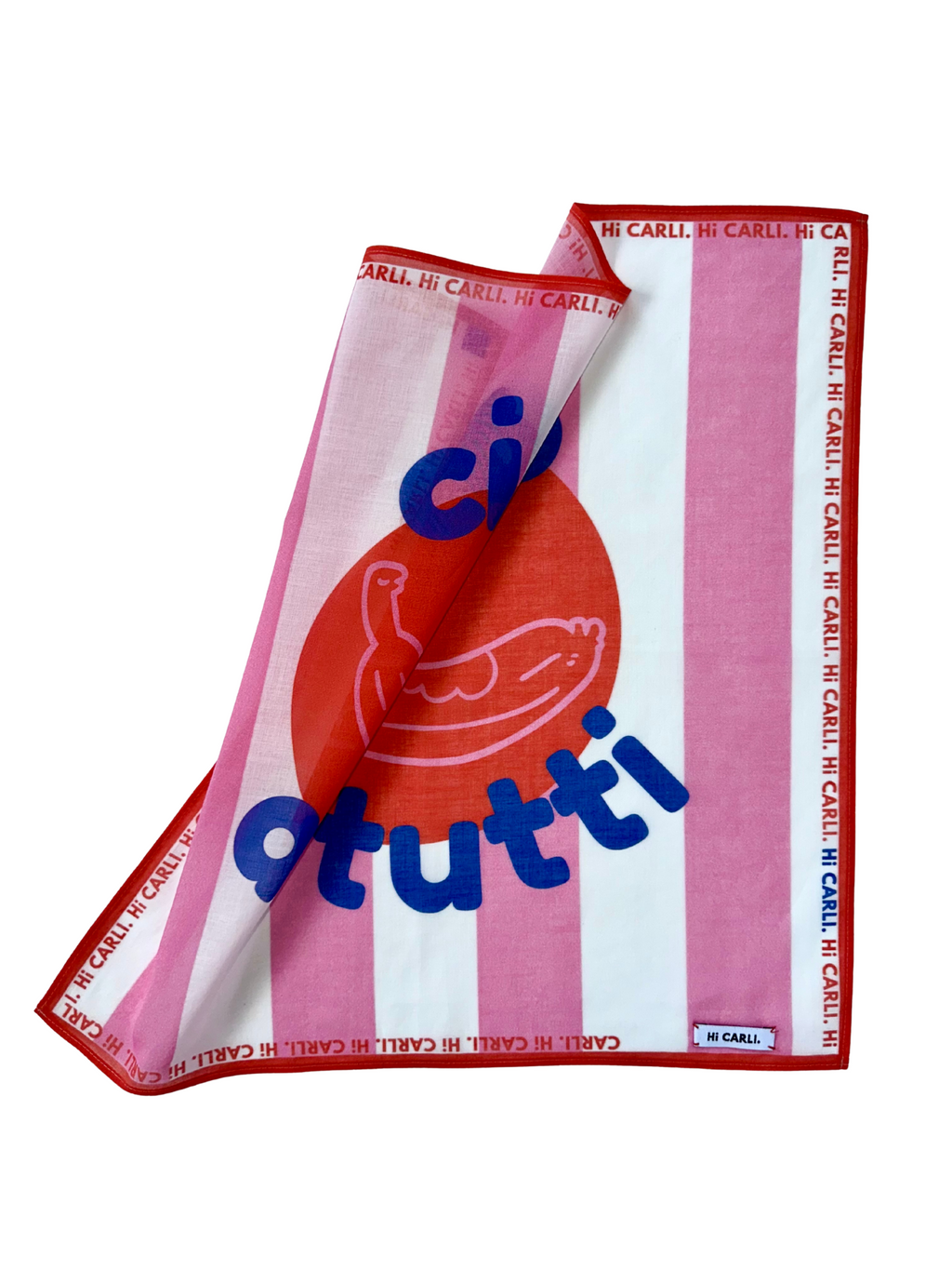 Kids Bandana - Ciao a tutti. pink