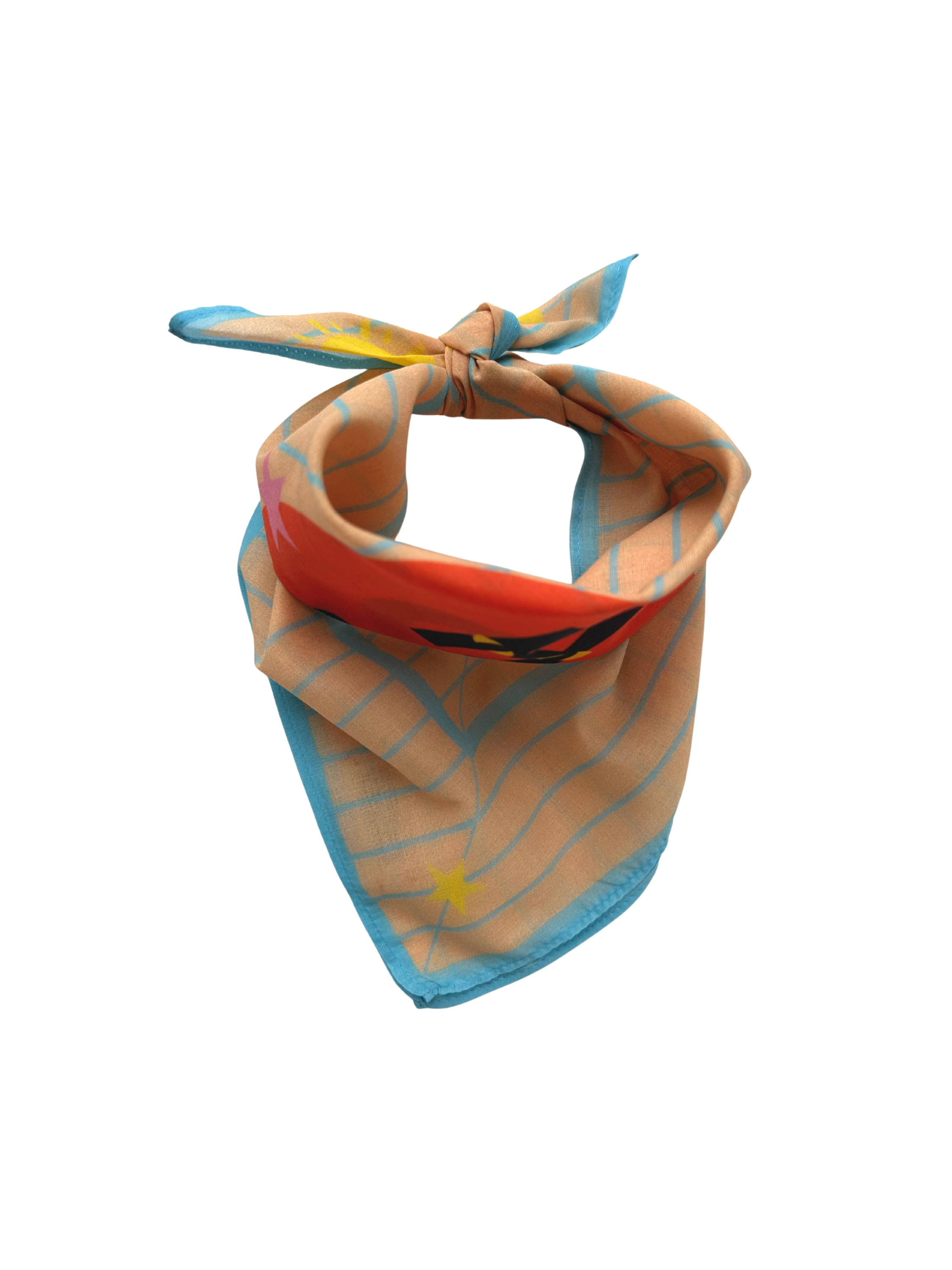 Kids Bandana - Starry Nights. blue