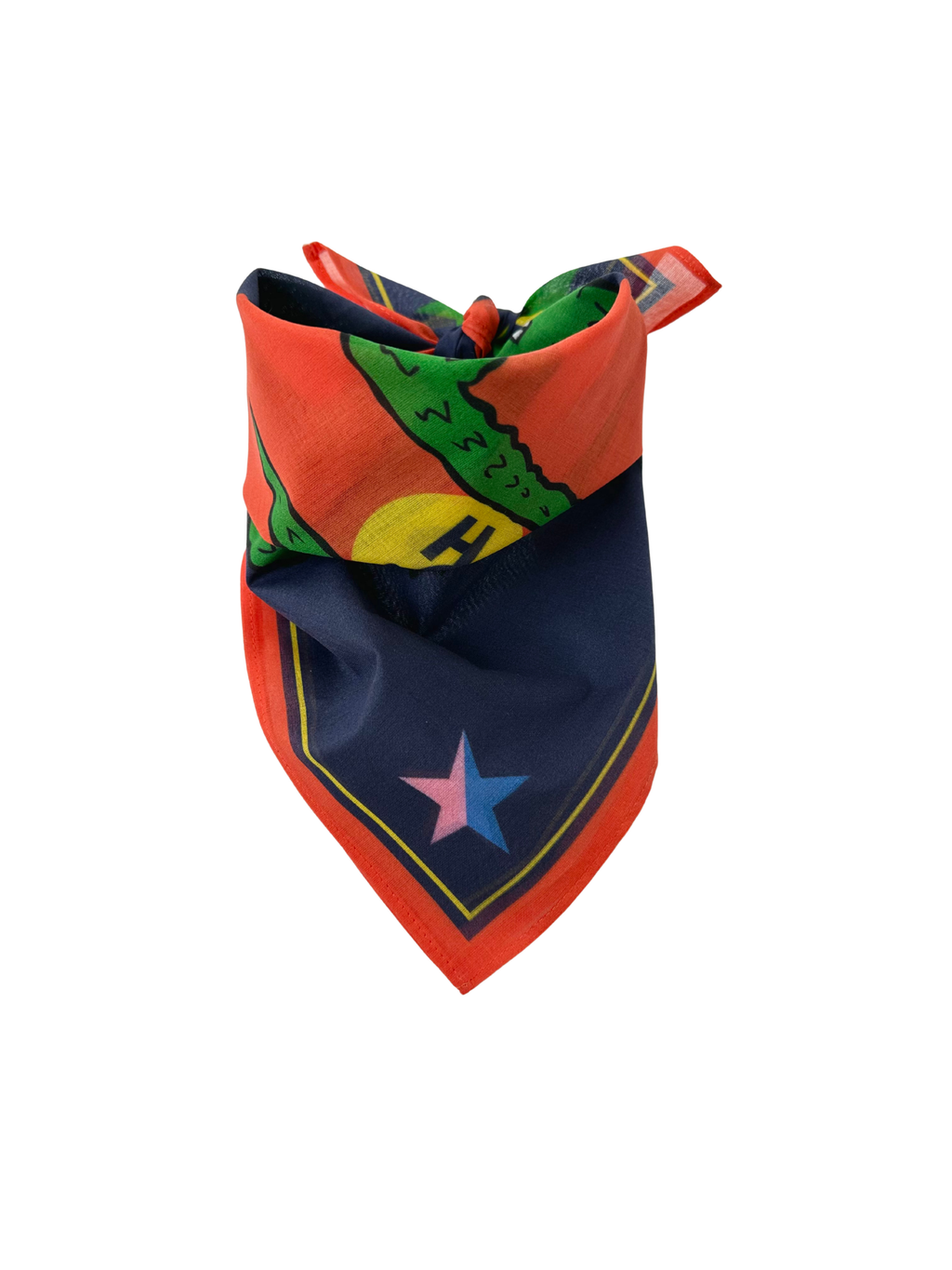 Kids Bandana - Kroko Dance. blue