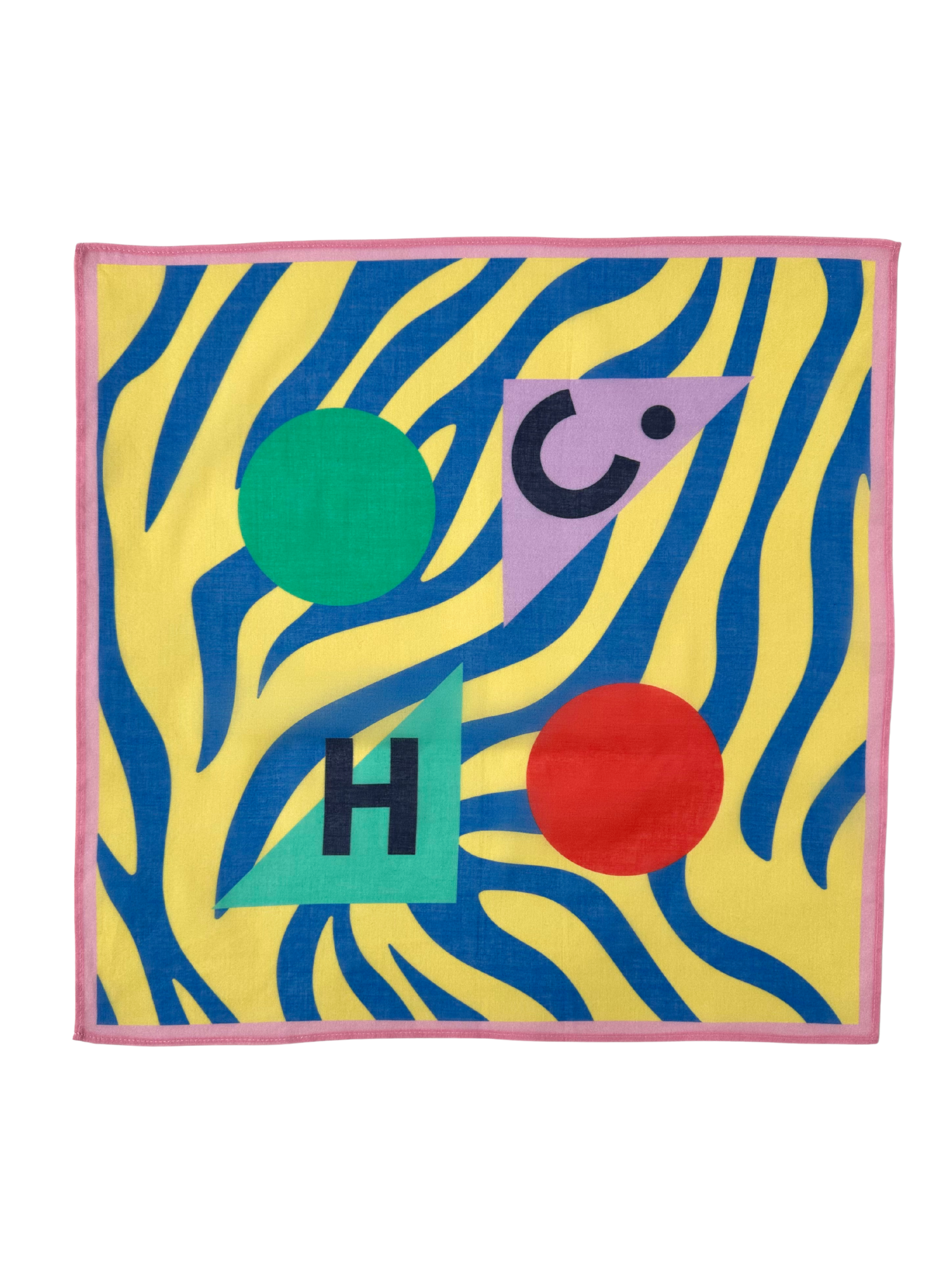 Kids Bandana - Tiger stristrastripes. yellow