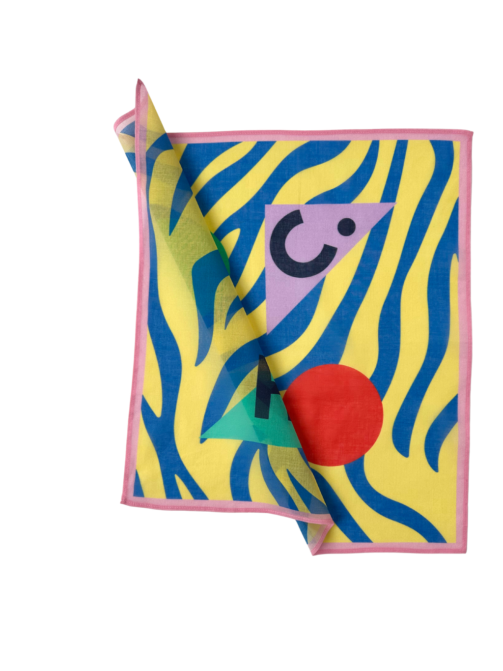Kids Bandana - Tiger stristrastripes. yellow