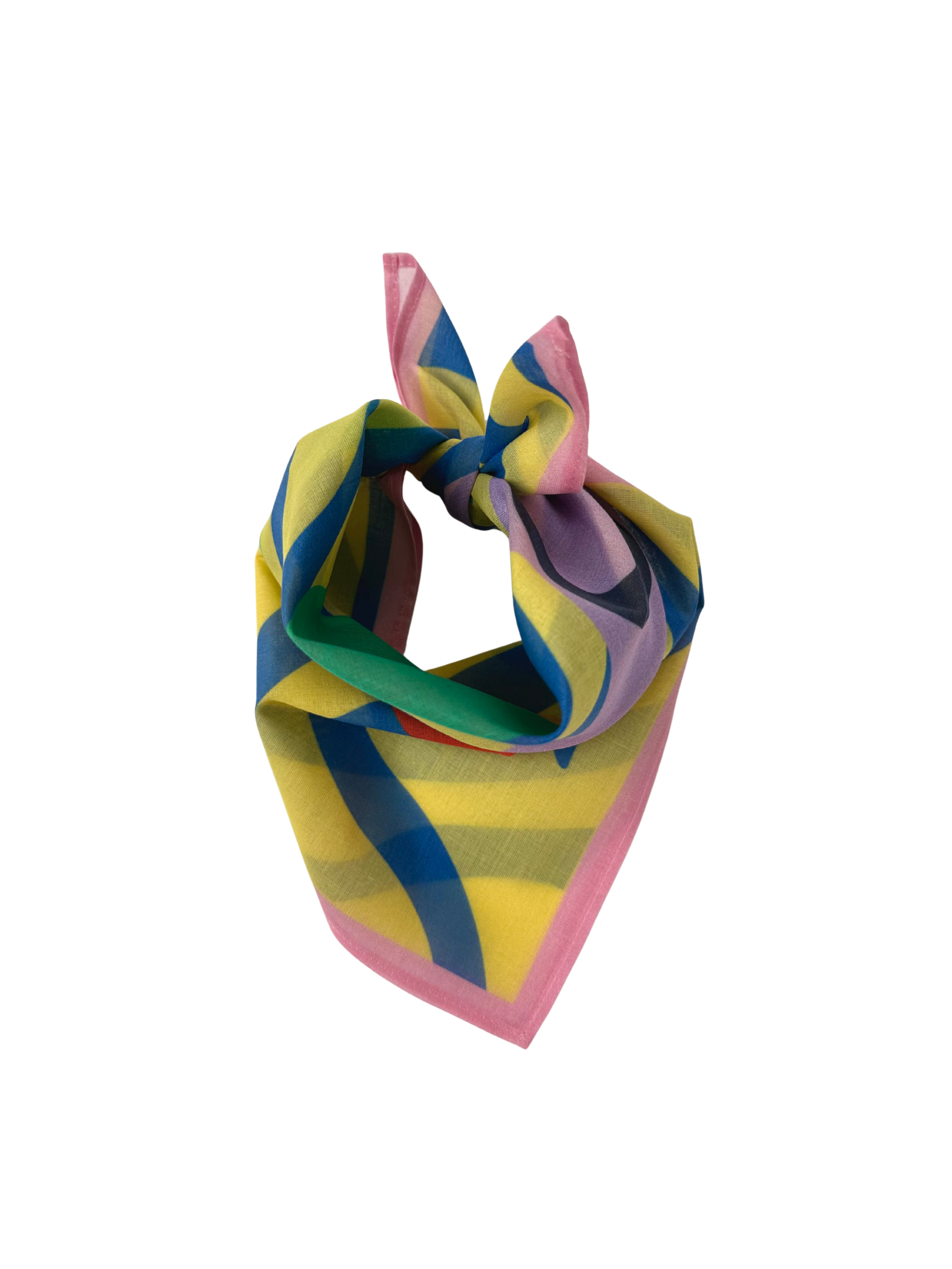 Kids Bandana - Tiger stristrastripes. yellow