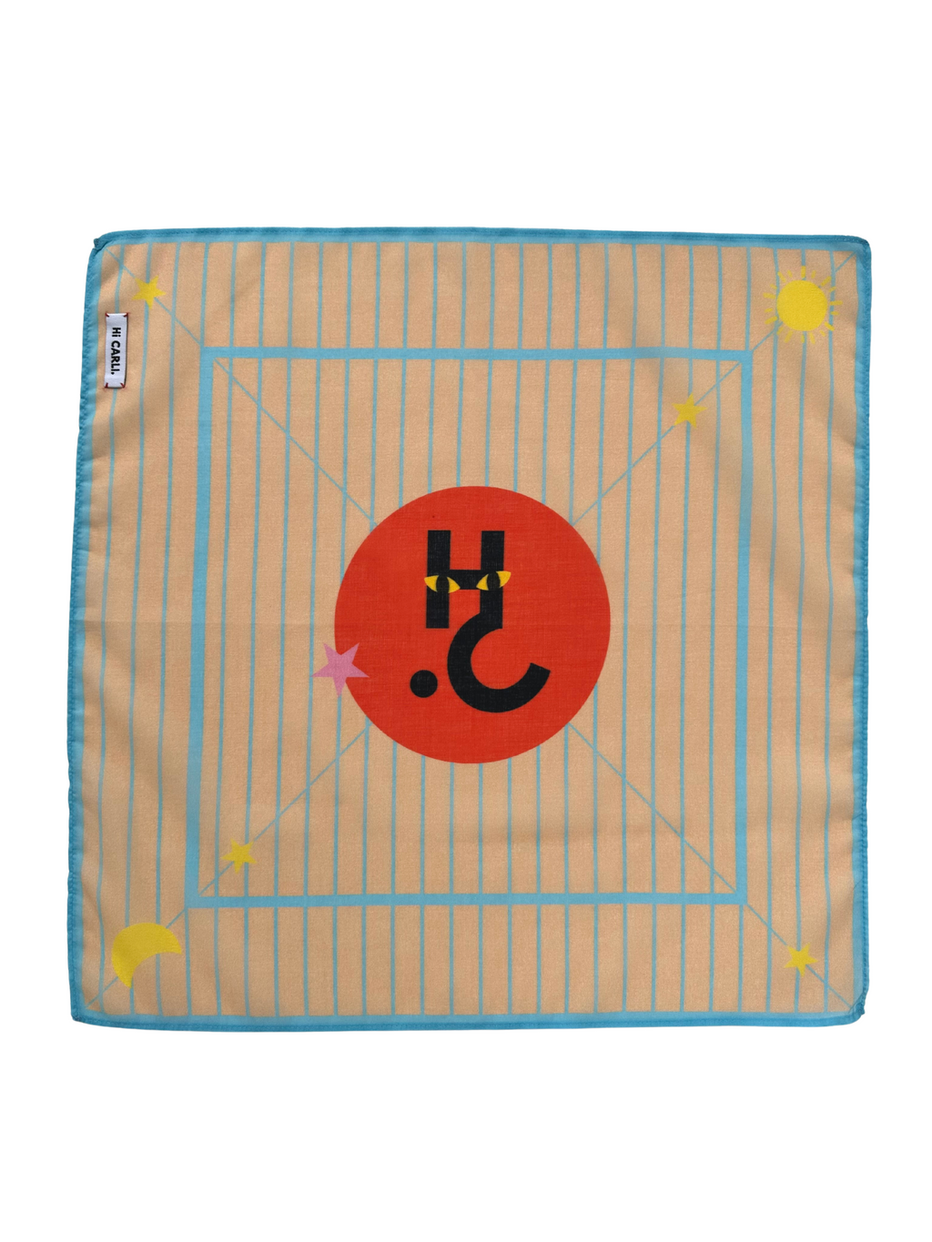 Kids Bandana - Starry Nights. blue