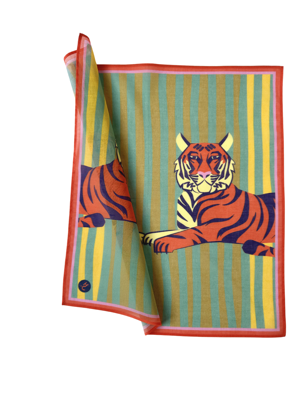 Kids Bandana - Tiger Pact. green/yellow